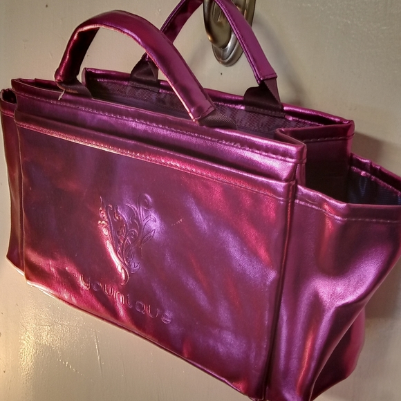 Younique Metallic Purple Cosmetic Bag/ Satchel - Picture 10 of 11
